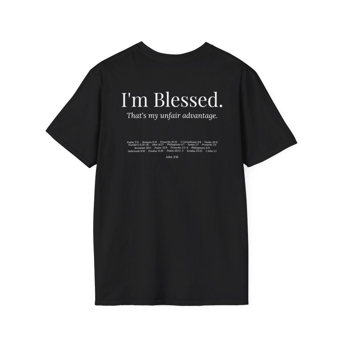 I'm Blessed shirt – back