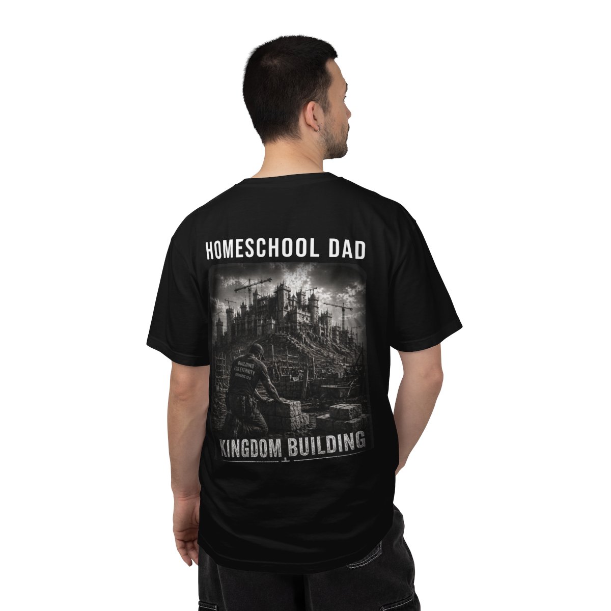 Kingdom Building shirt – worn back view